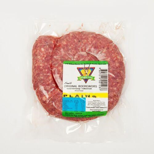 FROZEN Boerewors Plain 450g