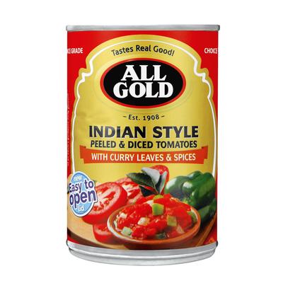All Gold Tomatoes Diced Indian 410g