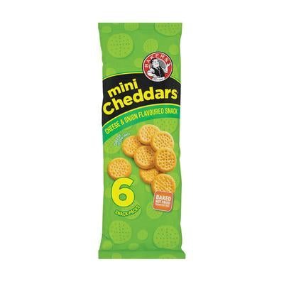 Bakers Mini Cheddars Cheese & Onion Multipack 33g