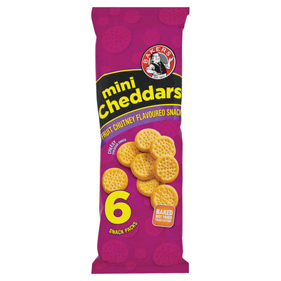 Bakers Mini Cheddars Fruit Chutney Multipack 33g