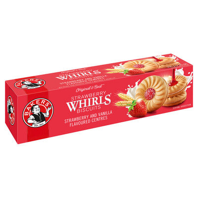 Bakers Strawberry Whirls 200g