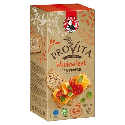 Bakers Provita Original Wholewheat Crispbread 500g