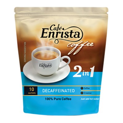 Enrista Coffee Decaffeinated 2-in-1 10's