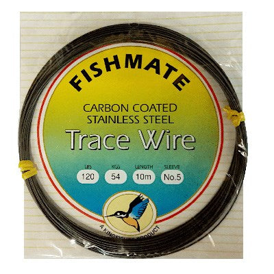 Fish Mate carbon coated wire 10m 120lb
