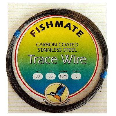Fish Mate carbon coated wire 10m 80lb
