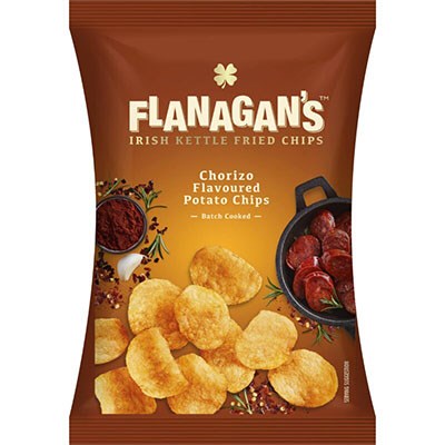Willards Flanagans Kettle Spanish Chorizo 120g - BB: 12/08/2023