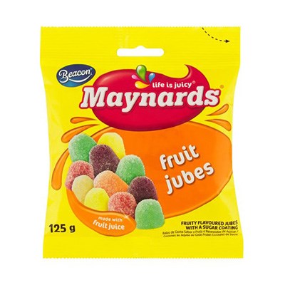 Maynards Enerjelly Fruit Jubes 125g