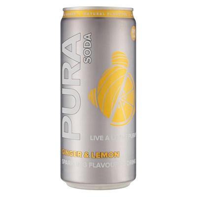 Pura Soda Ginger & Lemon 300ml