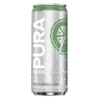 Pura Soda Cucumber & Lime 300ml - BB 24/08/2023